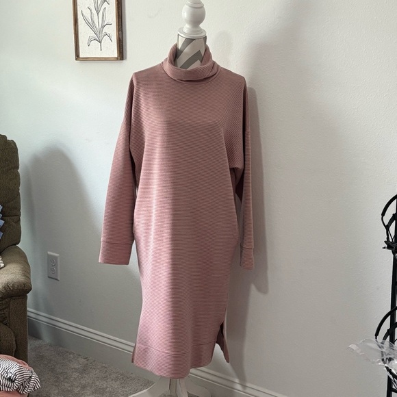 Womens A New Day Mauve Turtleneck Sweater Dress Size M - Picture 2 of 9